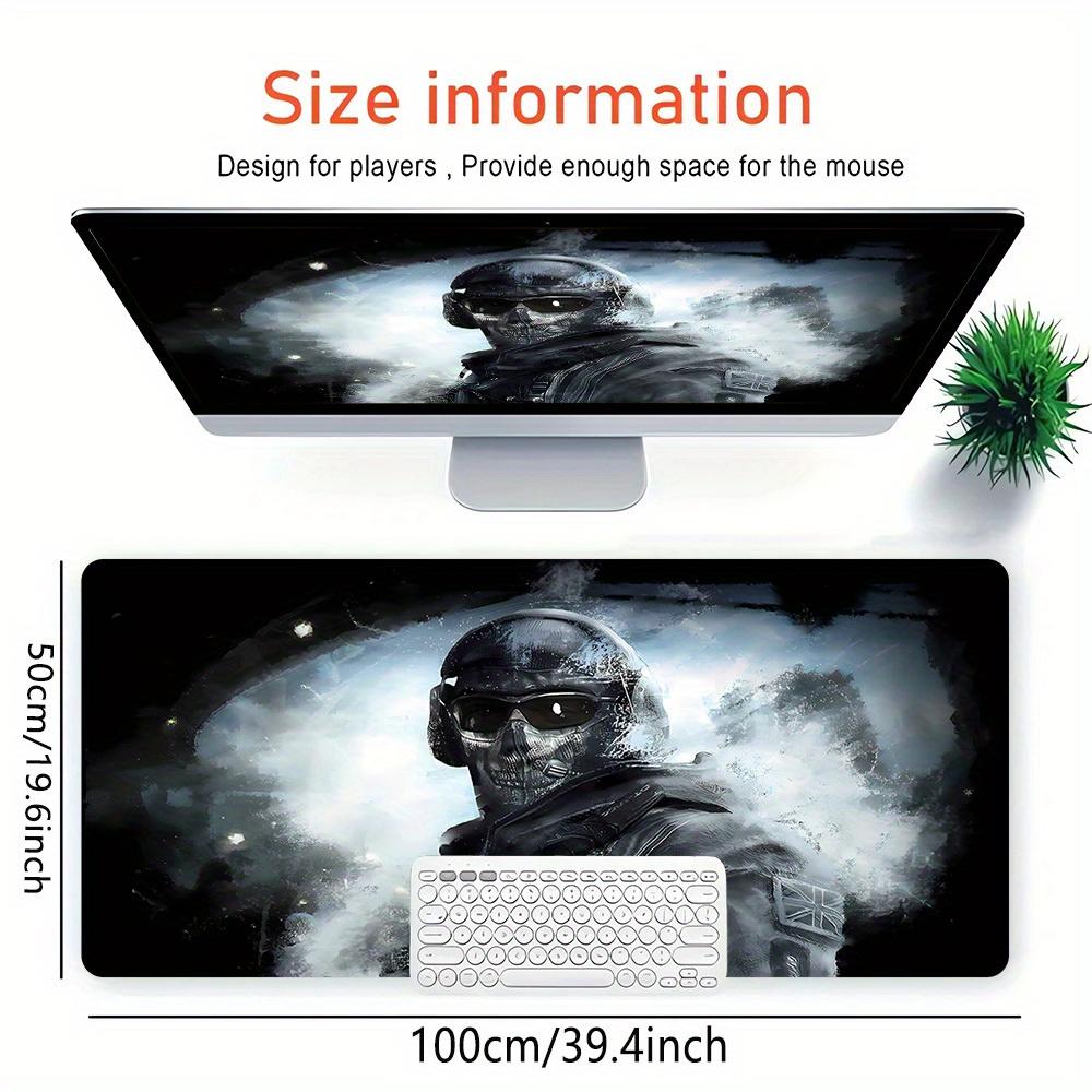 1pc Large Gaming Mouse Pad, UV Reactive Non-Slip Desk Mat, Washable PolyesterSoldier, Stealth, MaskedComputer Pad with Vibrant Game Machine