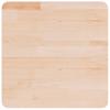 Vidaxl Kwadratowy Blat Do Stolika, 50X50X1,5 Cm, Surowe Drewno Dębowe