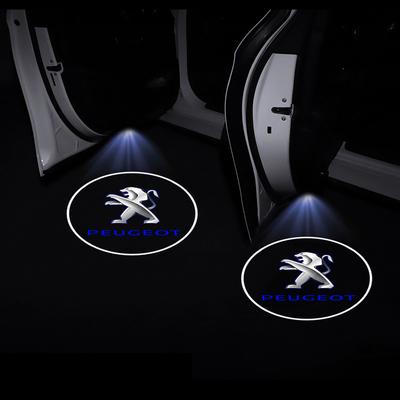 1/2 Stück Autotür-Projektorlampen LED Willkommenslicht Emblem Für 308 408 508 RCZ 208 3008 2008 206 207 108 406 407 408 206 207 208 306 307