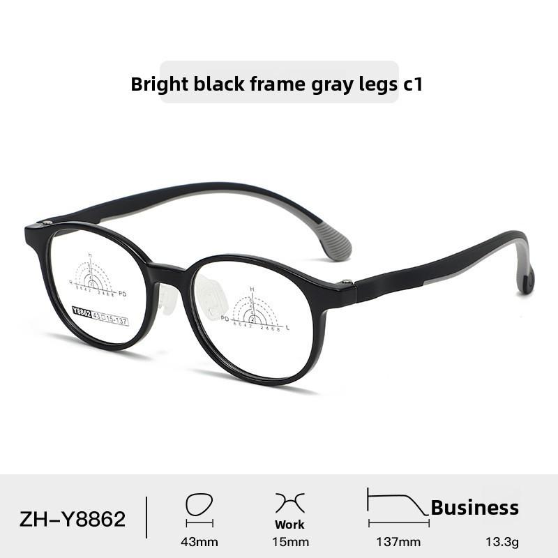 

Kids Oval Eyewear Frame With Lightweight Construction For School And Daily Wear Style A