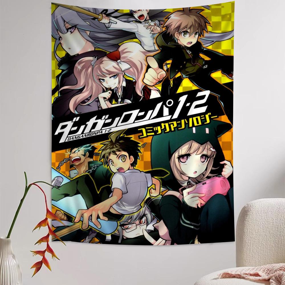 Anime danganronpa heiß Anime Wandteppich Hängend Tarot Hippie Wandteppiche Schlafsaal Wandbehang Laken