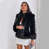 European and American Style Mid-Length Imitation Mink Fur Coat for Women