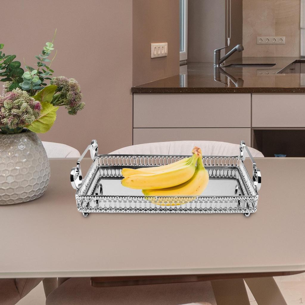 Dekorativt Speilbrett Snacks Servering for Hjemmeinnredning Kommode Bordplate Benkeplate