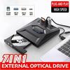 Seven-in-One Multi-Functional External CD/DVD Burner and Disc Player