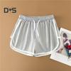 Anti-Pilling-Damenhose mit elastischem Bund, modische Sommershorts mit weitem Bein