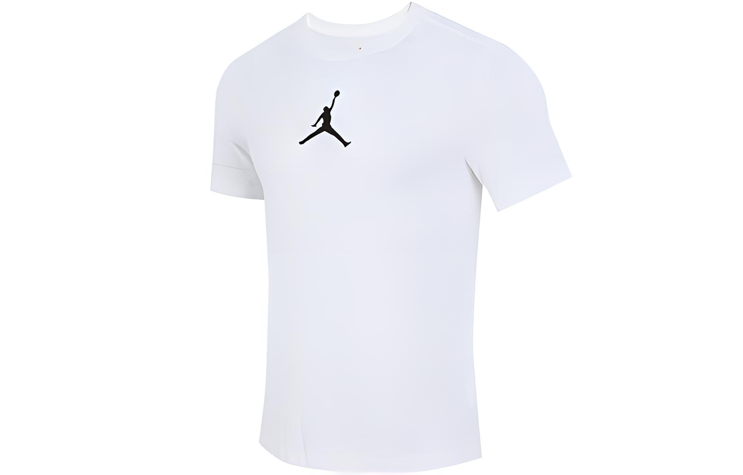 Jordan AS M J JUMPMAN DF SS CREW Футболки Мужские Белый Круглый вырез Умеренный Прямой крой CW5191-102 XXL