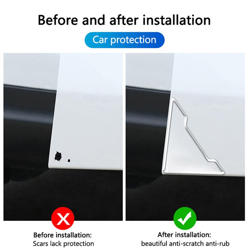 2Pcs transparent Car Door Corner Protection Decals Stickers For Citroen C1 C2 C4 C6 C3-XR Picasso Grand DS3 DS5 Auto Accessories