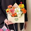 5pcs Elegant Handmade Flower Package Box DIY Gift Wrapping Flower Envelope Box Floral Arrangement Box Wedding