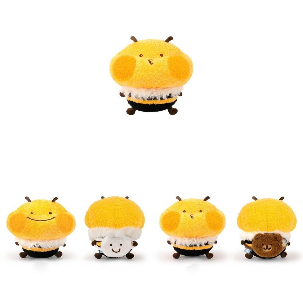 Plush Honey Bee Doll Pillow Gift Play Bear Rabbit Backpack Decoration Expression