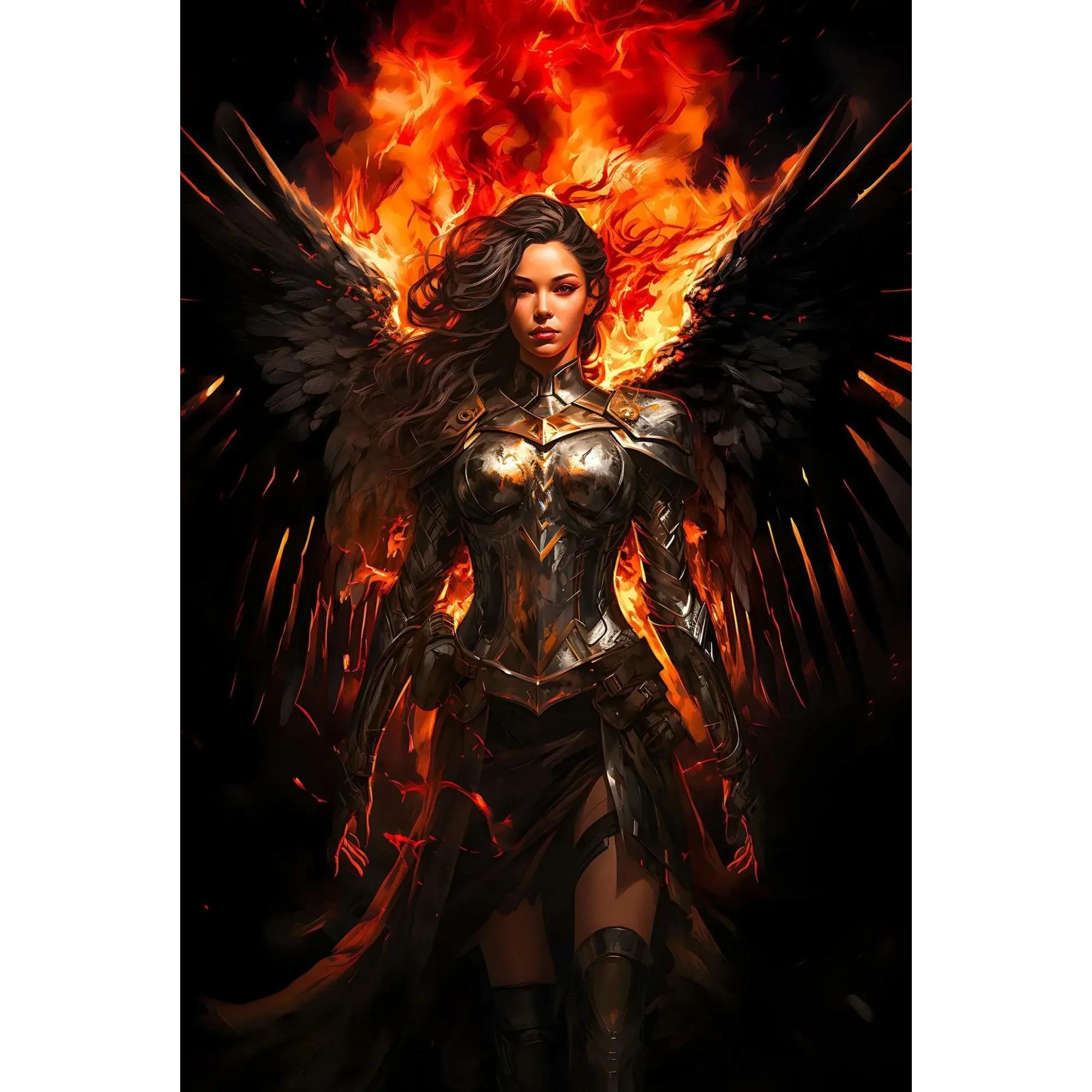 

Dark Retro Greek Goddess Heramedusa Oil Painting Portrait Art Poster Canvas Printing Living Room Bedroom Home Wall Decoration 30x45cm No Frame