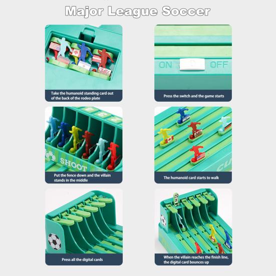 Joc de masă de curse de cai Multi-jucători Jocuri de masă de meciuri de fotbal din lume 6 Jucării colorate de curse de cai Recuzită de petrecere de noapte Cadou de aniversare