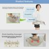 Aparat de masaj multifuncțional pentru corp complet cu încălzire pentru gât, talie, spate și umeri – Simulează masajul uman și ciocănirea