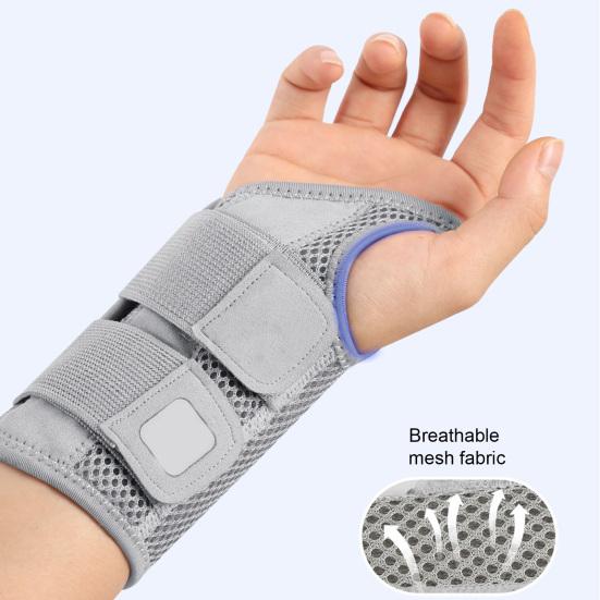 Wrist Brace Support with 2 Straps for Men Women Adjustable Wrist Splint Stabilizer for Tendinitis Arthritis Carpal Tunnel Pain Relief