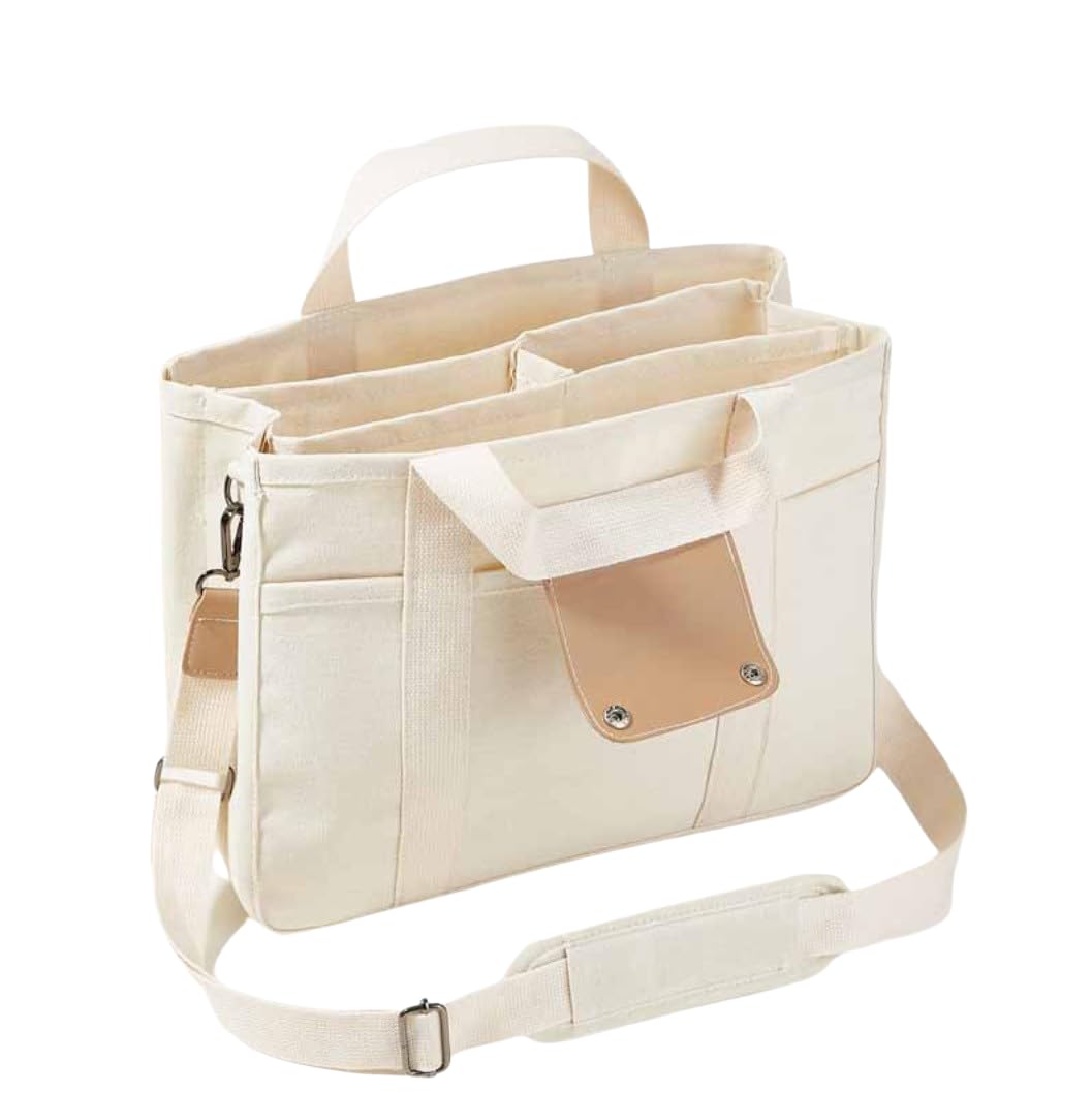 

NICE SELECTION Tote Bag, Shoulder Bag, Walking Bag, Canvas, Small, Large Capacity, Men s and Women s, ShoulderCrossbody, with Compartments,