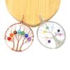 Handmade Winding Silk Tree Of Life Colorful Crystal Beads Tree Of Life Fortune Tree Necklace N41