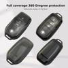2-Pack For Toyota Key Fob Cover With Keychain Key Case Fits -2025 Grand Highlander Camry RAV4 Prime Land Cruiser Corolla Cross Tundra Tacoma Sequoia