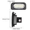 Number Plate Lamp Waterproof for Benz W203 2pcs 12V LED White License Plate Light Assembly