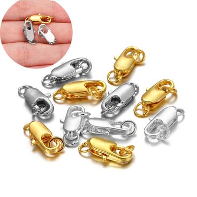 30 st/lot 12 14 mm metall hummerspännen Krokar med delade öppna hoppringar Anslutningar för gör-det-själv smycken Tillbehör