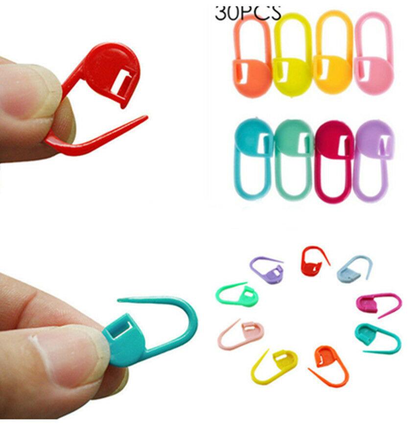 

Много красочных вязание крючком Локон игла Маркер Pin Клип Маркер Пластик Маленькая застежка DIY Маркер Пряжка