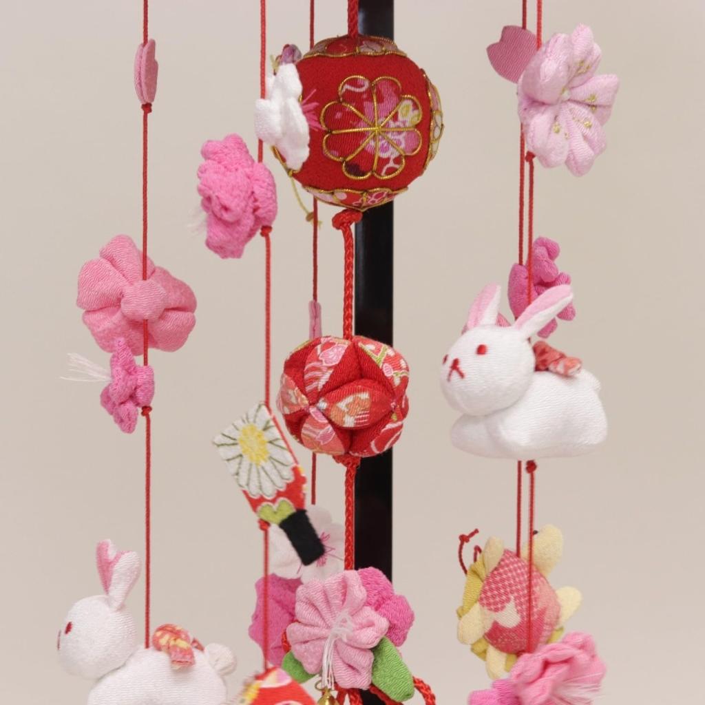 Stylish Hanging Hina Rare Extra 48cm with Display Stand Doll, Nadeshiko, Small, SSS, Tall,