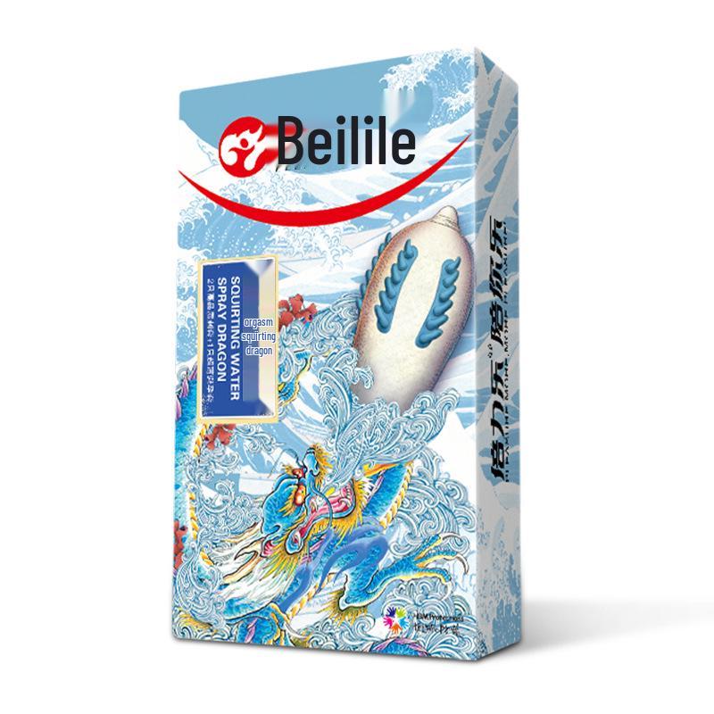 Beilile Ultra-Thin Large Size Lubricated Condoms - Wolf Tooth & Mushroom Design for Family Planning