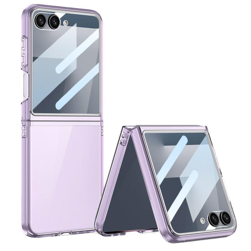Samsung Z Flip7 Protective Case: Transparent Airbag Shell with Large Window