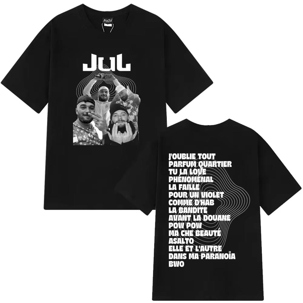 

Rapper Jul Fashion Graphic Hip Hop Style Men Women Summer Tshirt Loose and Casual Cotton T-shirts Streetwear Fan Gift - Men ... S