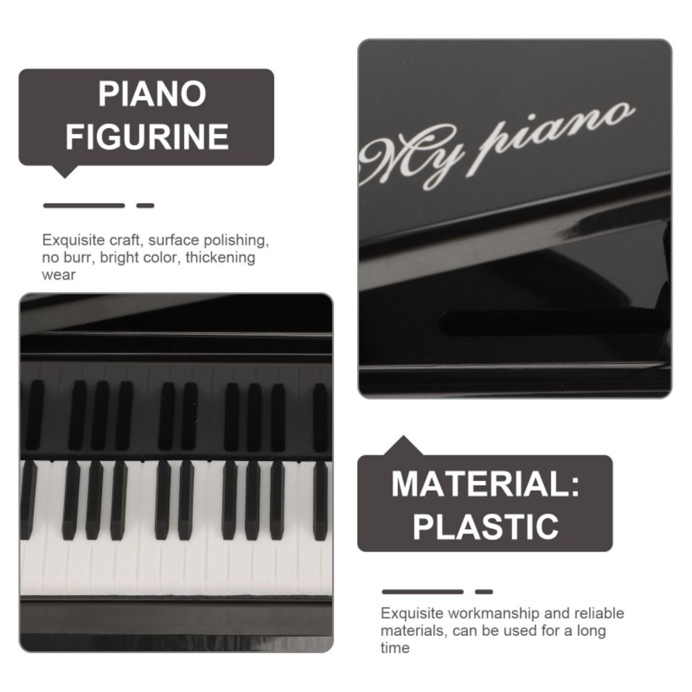 Cute Piano Modeling Piggy Bank Piano Shape Coin Storage Jar Simulation Piano Coin Box  School