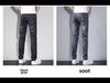 2024 Men's Slim Straight Summer Elastic Jeans - Trendy, Casual, Versatile, Long Pants