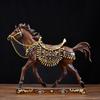 Realistic Horse Figurine Handcrafted Pony Resin Statue Simulated Farm Animal Sculpture Home Office Desktop Decoration Ornament