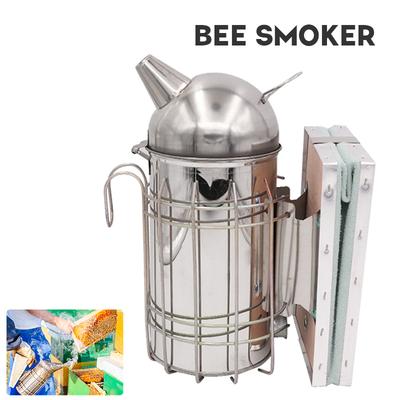Edelstahl Manuelles Bienenstock Räuchergerät Sender Kit Mit Verzinktem Blech Imkerei Werkzeug Imkerei Rauchsprüher oder eine Bombe