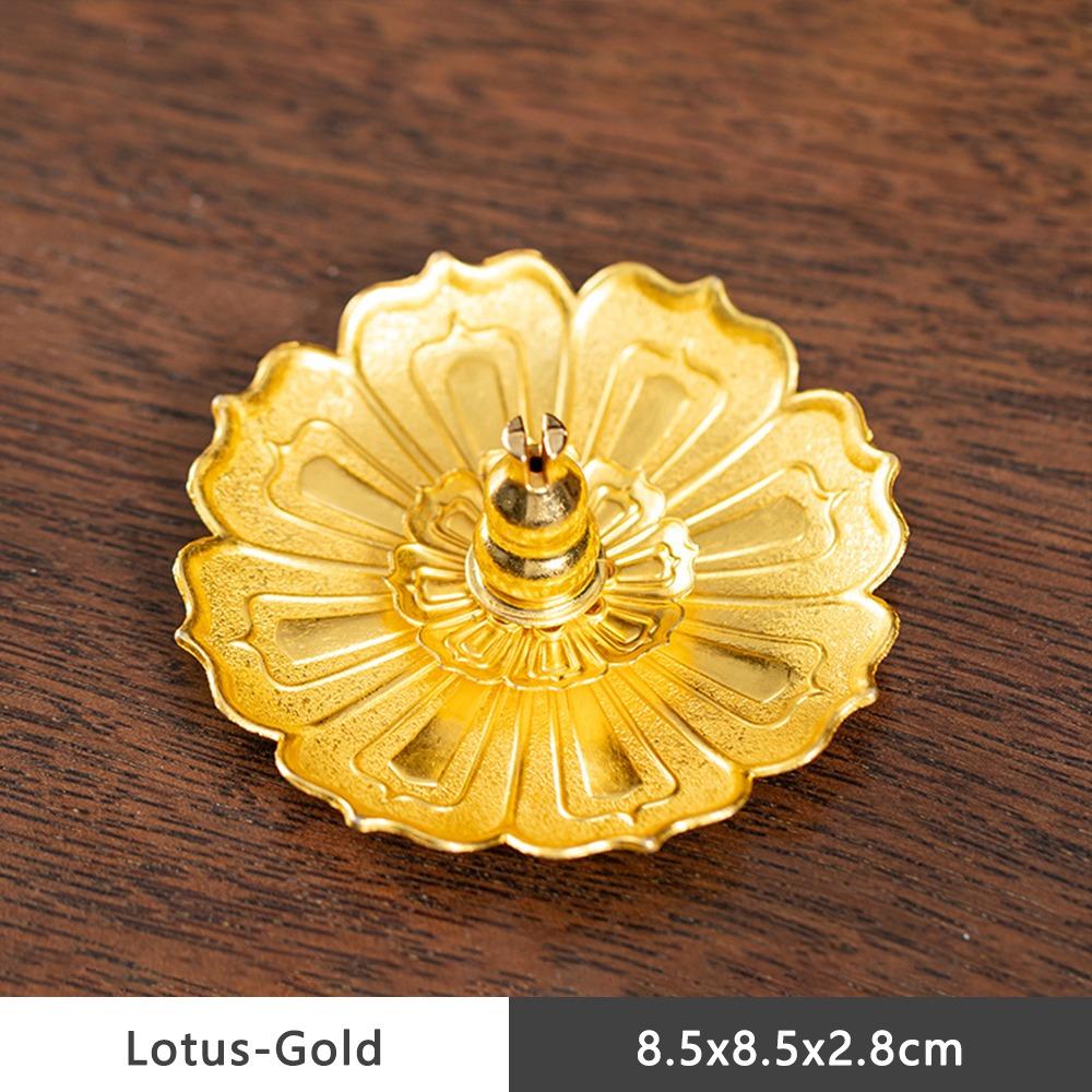 Multi-Hole Lotus Censer Alloy Incense Stick Holder Simple Incense Tray  Temples Home Office
