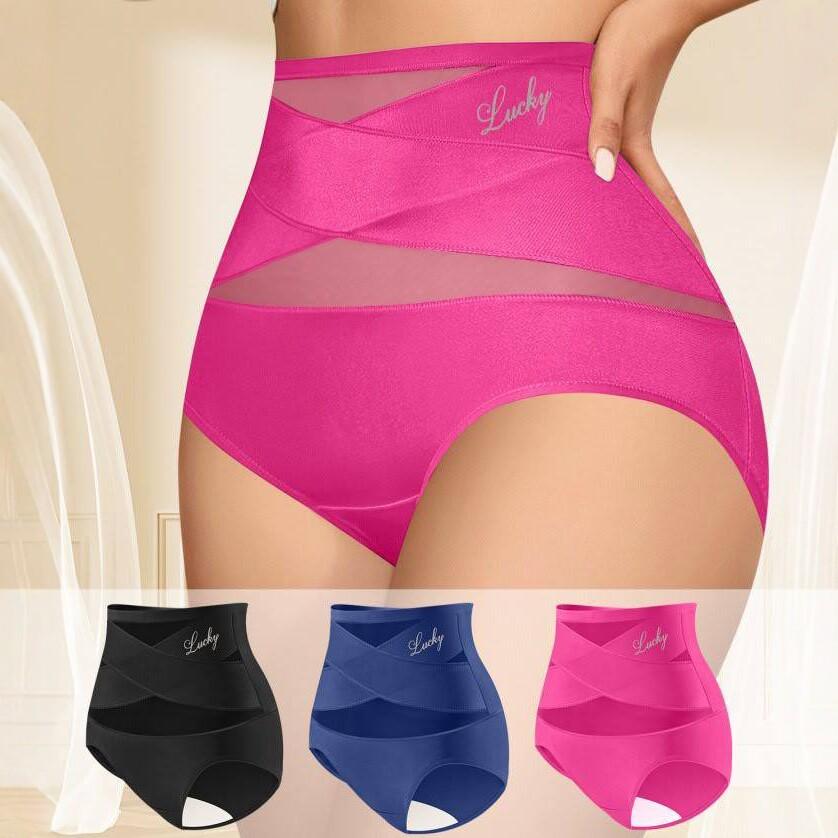 Intimo da donna senza cuciture a vita alta stile europeo e americano, taglia grande, solleva glutei, traspirante, sexy, marca Lucky