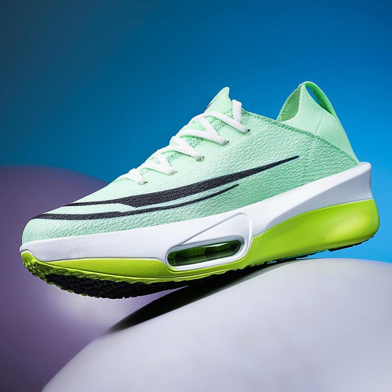 

Marathon Air Cushion Men Running Shoes Breathable Couple Sports Gihtweight Sneakers Women s Comfortable Athletic Training 45 светло-зеленый