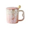 Wind Ceramic Cup With Lid High Value Home Office Couple Water Cup Gift Box Gift High Sense