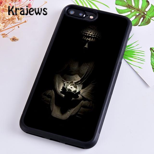 Krajews Buddhism Buddha statue Vintage Gautama Phone Case Cover For iPhone 17 Air 16 15 14 plus 11 12 13 pro ma Fundas