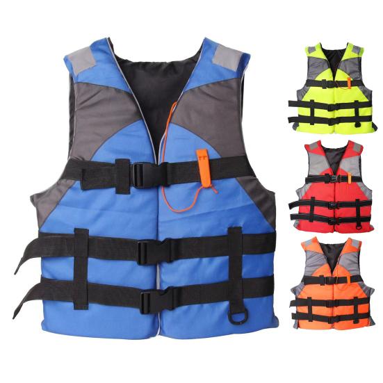 Life Vest with Retractable Seat Belts Reflective Films Life Waistcoat Buoyancy Over 100N Safety Flotation Garment