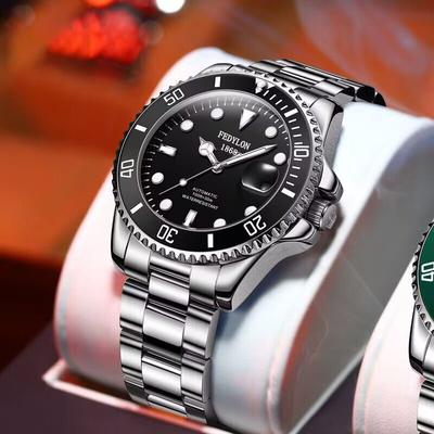 Nowy zegarek Green Water Monster Water Ghost Watch dla mężczyzn, w pełni automatyczny, niemechaniczny, sportowy, wodoodporny, z kalendarzem