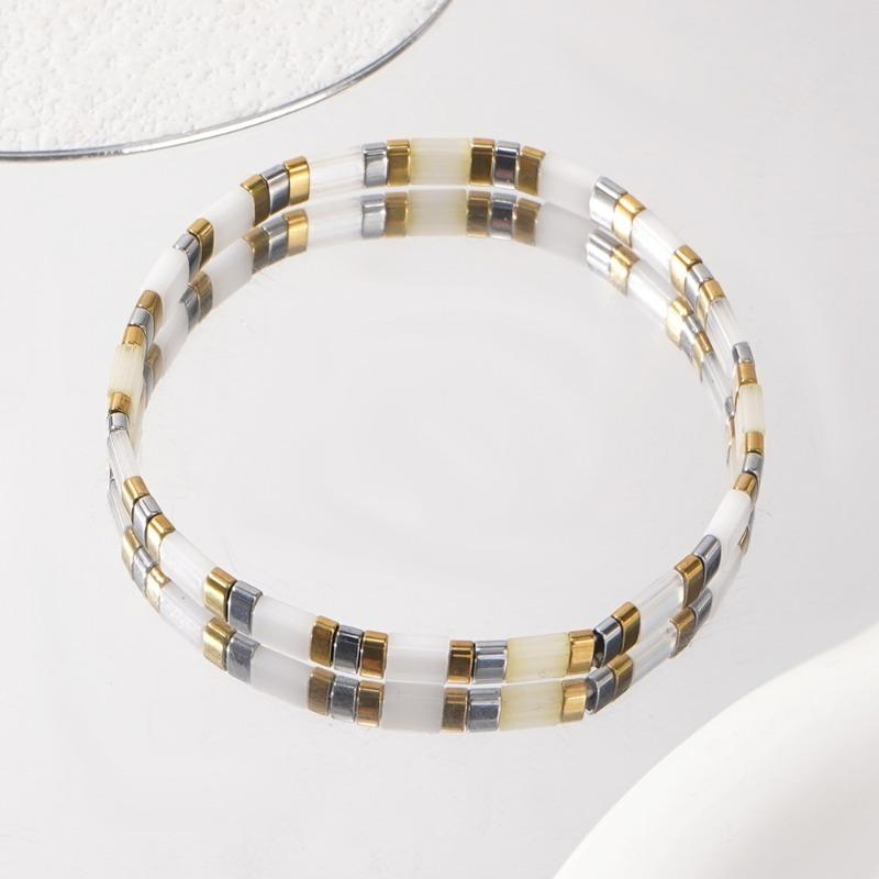 Minimalist Versatile Boho Seed Bead Bracelet, Handmade Jewelry Perfect for Women's Party Wear