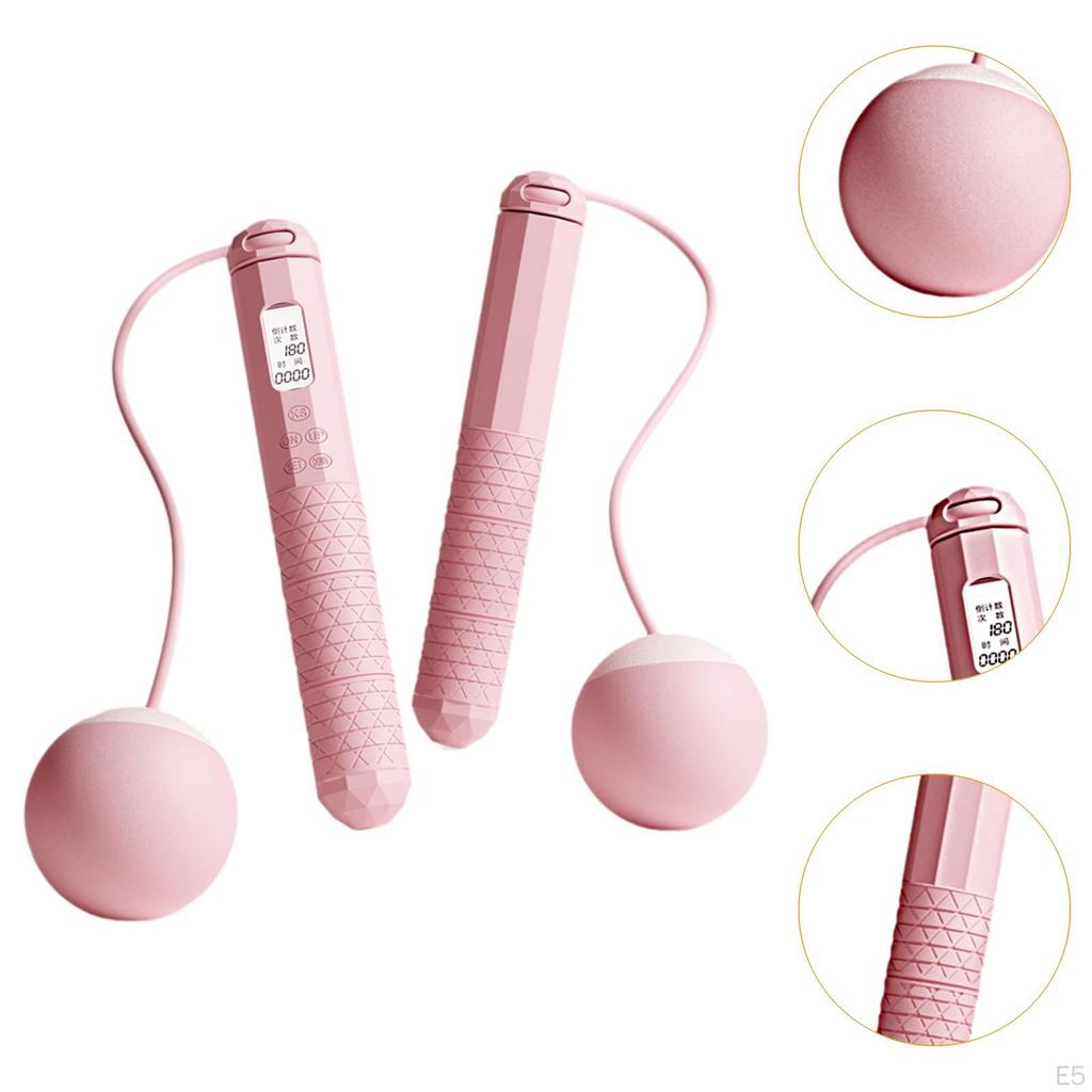 Kabelloses Springseil mit LCD-Digitalanzeige, großem Bildschirm, Zeitmessung und Gewichtung