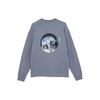 Puma X Kazuki Kuraishi Fall/Winter 23 Metallic Elephant Print Crewneck Sweatshirt Unisex Tops Gray 622907-92