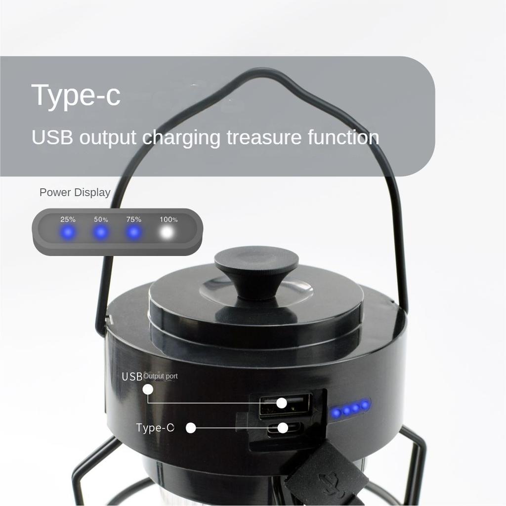 Outdoor Camping Lights, Camping Lights, New Tent Lights, Rechargeable Retro Horse Lanterns, Portable Camp Lights
