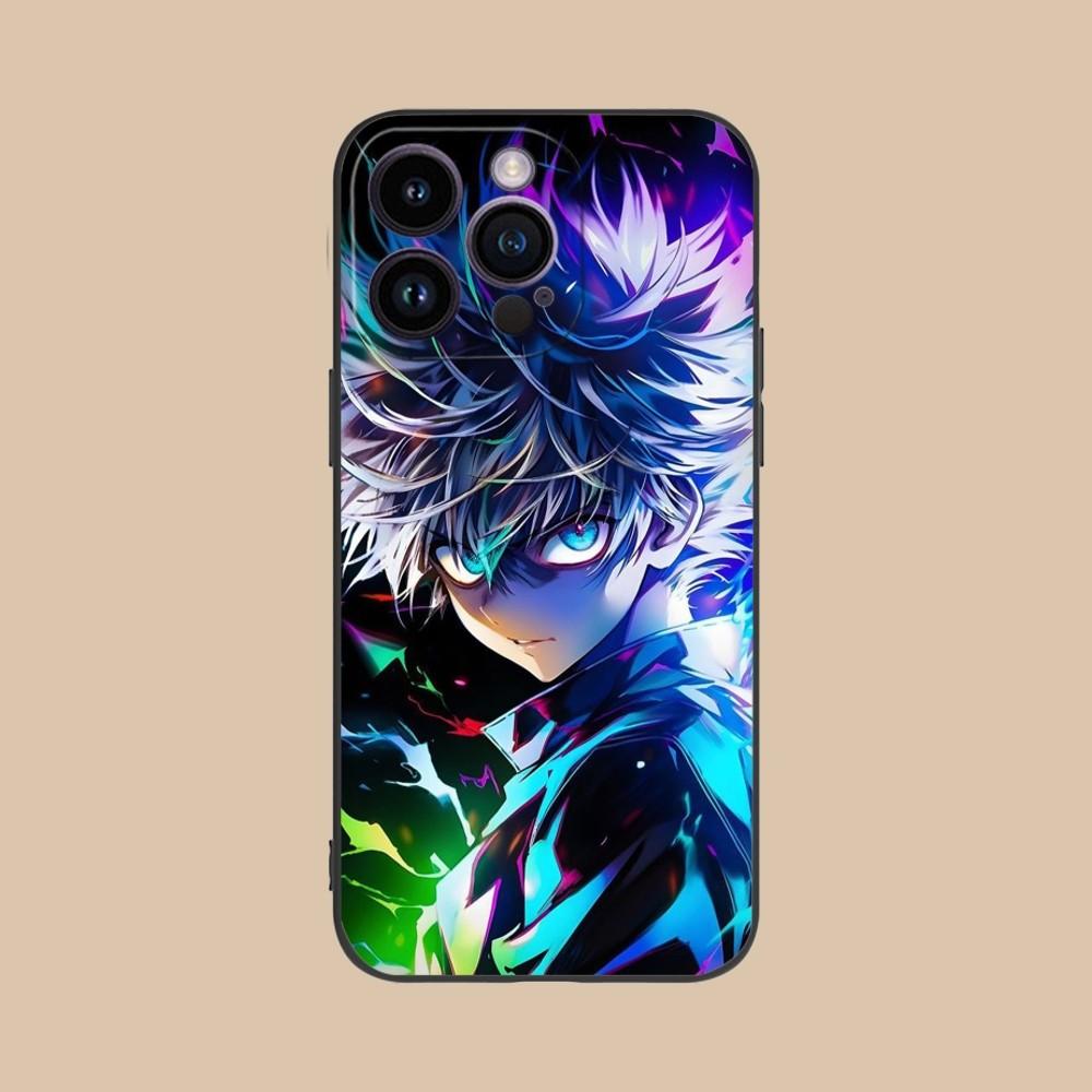 Hunter Killua Mobile Cell Phone Case for iPhone 15 14 13 12 11 X XR XS 8 7 Pro Max Plus Mini Black Soft Phone Cover Funda