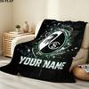 Custom Name Eagle Symbol Print Flannel Blanket, High quality Comfortable for All Seasons, Home Decor, Warmth and Comfort, Perfect for Christmas Gifts