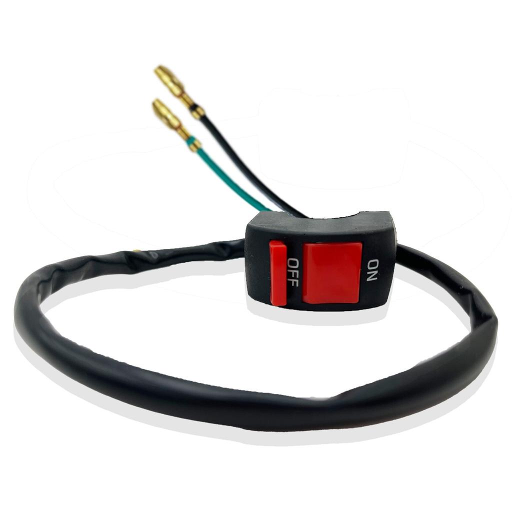 7/8" Motorcycle Handlebar Kill On-Off Latching Switch 12V Scooter Atv Dirt Bike