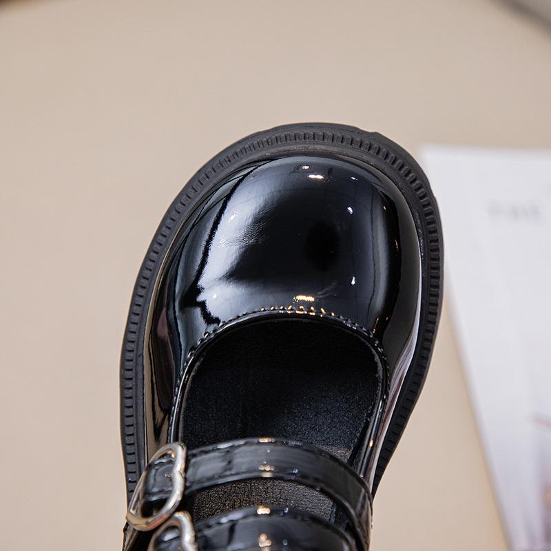 Girls' Leather Shoes Men's 2025 New Children's British Glossy Princess Shoes Dance Performance Shoes Little Girl Student Shoes
