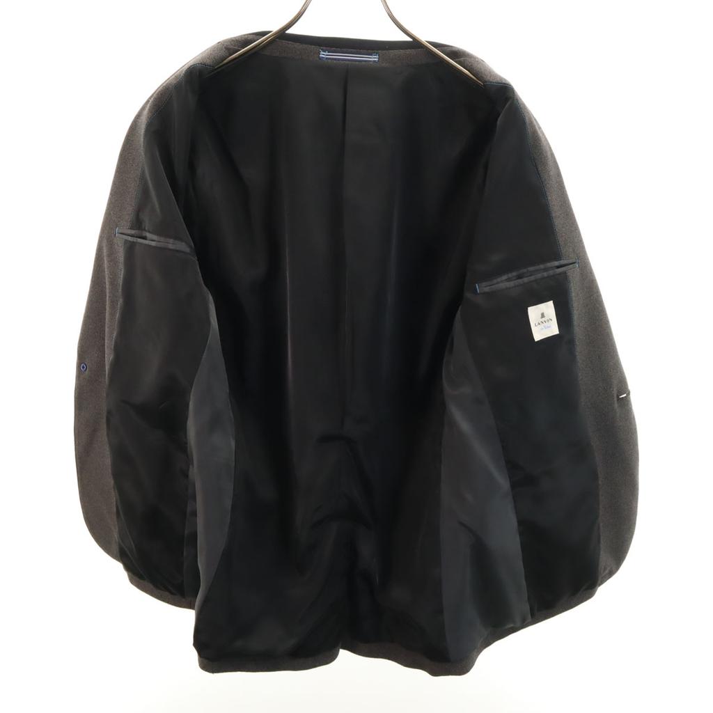 LANVIN en Bleu Tailored Jacket 50 Charcoal Gray Ancon Men's Used