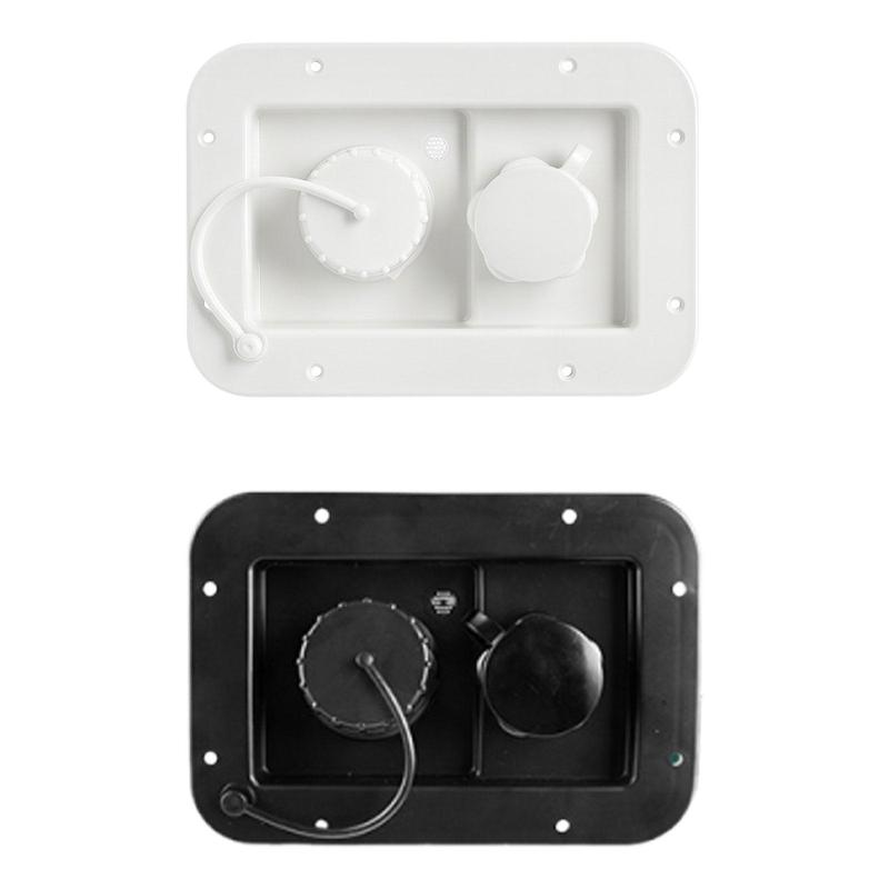 Double Water Inlet Hatch Plastic RV City Fill Reliable Spare Parts Quick Connection Accessories for Motorhome