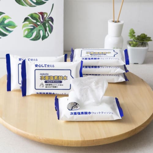 Adtish Hypochlorous Acid Disinfectant Wet Wipes, 20 Sheets X 10 Packs (200 Sheets)