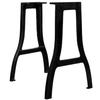 Table Legs - vidaXL - A-frame - Cast Iron - Black - Industrial Style